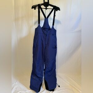 Sporty Blue Snow Bib Jumpsuit